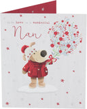 Boofle With Flowers Nan Christmas Card