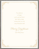 UK Greetings Christmas Card for Wife - Floral Love Heart Design
