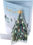 Hallmark Boxed Christmas Card for Boyfriend - Classic Winter Scene with Tree Design