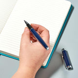 Helix Oxford Premium Rollerball Pen – Blue Ink, Smooth Writing with Plastic-Free Packaging