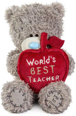 Tatty Teddy Plush 10cm High Thank You 'World's Best Teacher' Apple Official Collection