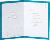 UK Greetings Christmas Card for Dad - Blue Stocking Design