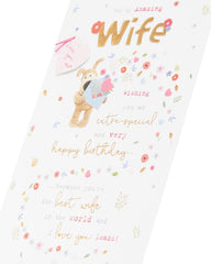 Boofle Birthday Card for Wife - Cute Design
