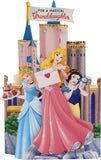 Disney Princess Granddaughter Build Your Own Castle and Includes Stickers! Birthday Card