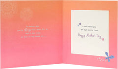 Warm Design, Pink & Orange from Daughter & Son-In-Law Mother's Day Card