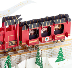 Christmas Paper Wonder Card – 3D Harry Potter Hogwarts Express Train Design