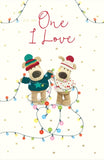 Boofle for The One I Love Festive & Cute Christmas Greeting Card 771209