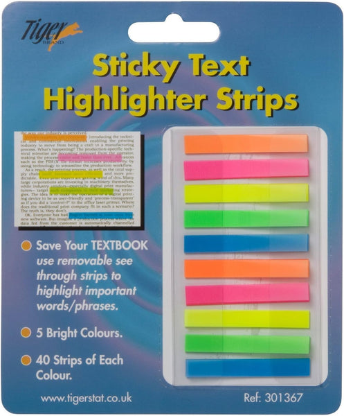 Sticky Text Highlighter Strips – Transparent Adhesive Strips for Highlighting Text