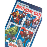 Marvel Avengers Dad Birthday Card