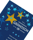 Sentimental Design 18th Birthday Card for Grandson