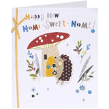 UK Greetings New Home Card For Him/Her/Friend With Envelope - Hedgehog Design