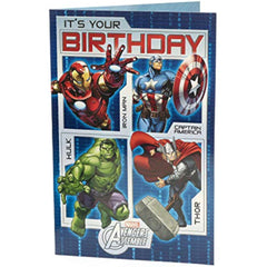Marvel Avengers Assemble Birthday Card