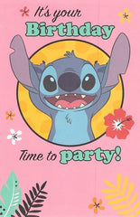 Disney Stitch Girl Birthday Card