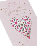 Mini Hearts Design Daughter Birthday Card