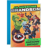 Marvel Superheroes Grandson Birthday Card