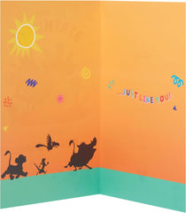 UK Greetings | Disney The Lion King Birthday Card for Boy/Girl | Happy Birthday Gifts | Her/Him | Simba & Friends Design