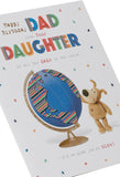 Boofle Birthday Card for Dad from Your Daughter - Cute Design