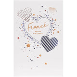 Birthday Card For Fiance Cute Design With Heart and Stars