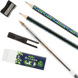 Helix Oxford Geo Student Set – Blue & Green | Essential 9-Piece Maths Kit in Tin