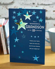 Sentimental Design 18th Birthday Card for Grandson