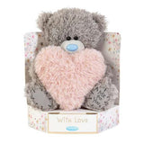 Bear 7" Fluffy Heart Plush