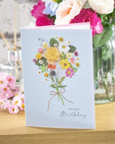 Beautiful Floral Posy On Your Birthday Card
