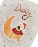 Boofle Moon and Snowflakes Daddy Christmas Card