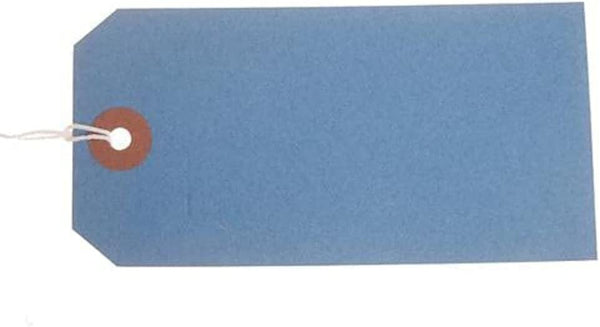 120 x 60mm Blue Strung Tag Single