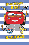 Disney Lightning Mcqueen Birthday Greetings Card for Boys