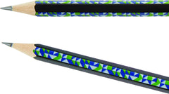 Helix Oxford Geo HB Pencils – Pack of 5 Green | Premium Graphite Pencils for School & Office