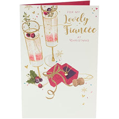 Fianc�e Christmas Card for Her - Christmas Card for Fianc�e - Christmas Card for Her - from Fianc� Christmas Card