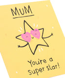 UK Greetings Mother's Day Card for Mum - You're a Super Star Design