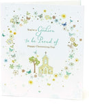 New Baby Boy Godson Christening Card