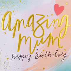 Hallmark Birthday Card for Mum - Contemporary Heart Design