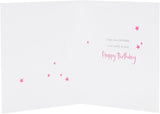 UK Greetings Birthday Card for Sister - Pink & Gold Design