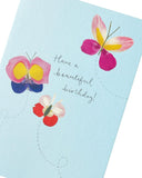 Flower Petal Butterflies Into The Meadow Range Birthday Card