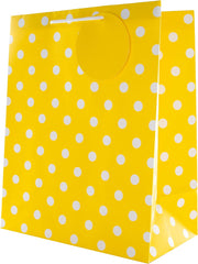 Yellow and White Large Gift Bag