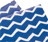Hallmark Any Occasion Wrapping Paper & Tags Blue and White Zig-Zag Design - 2 Sheets