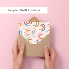 Ohh Deer - Birthday Card for Her - Floral Rainbow - For Mum Sister Daughter Friend