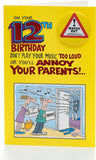 12th Boy Birthday Card