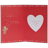 Boofle One I Love Valentine's Day Card With Envelope - Cute Design with Boofles & Large Lettering, 165mm x 254mm