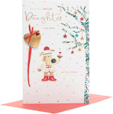 Boofle Embellished For A Very Special Daughter Cute Christmas Greeting Card