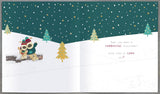 Boofle Happy Christmas Grandad Cute Snowy Snuggles Christmas Greeting Card 771175