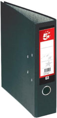 5 Star Lever Arch File 70mm Spine A4 Black 10 Files