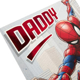 Marvel Spiderman Daddy Birthday Card
