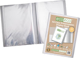 A4 60-Pocket Presentation Display Book – 50% Recycled, Eco-Friendly & Durable