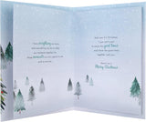 Hallmark Boxed Christmas Card for Boyfriend - Classic Winter Scene with Tree Design