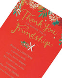 Thank You Friend Christmas Card