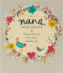Sweet Design Nana Birthday Card