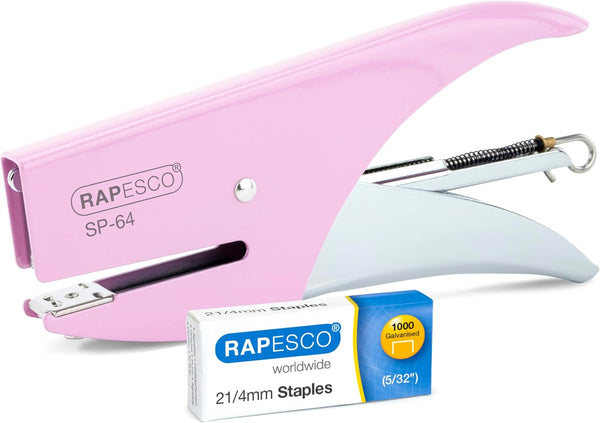 Rapesco SP-64 Stapling Plier (64-6/4mm & 21/4mm) - Candy Pink